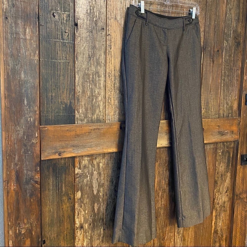 The Limited Sz 0 Brown Pin Stripes Drew Fit Career Workwear Casual Pants - Picture 7 of 11